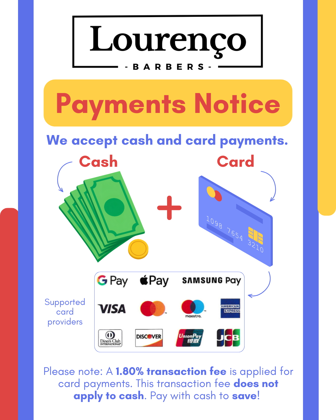 Our Payment Options!