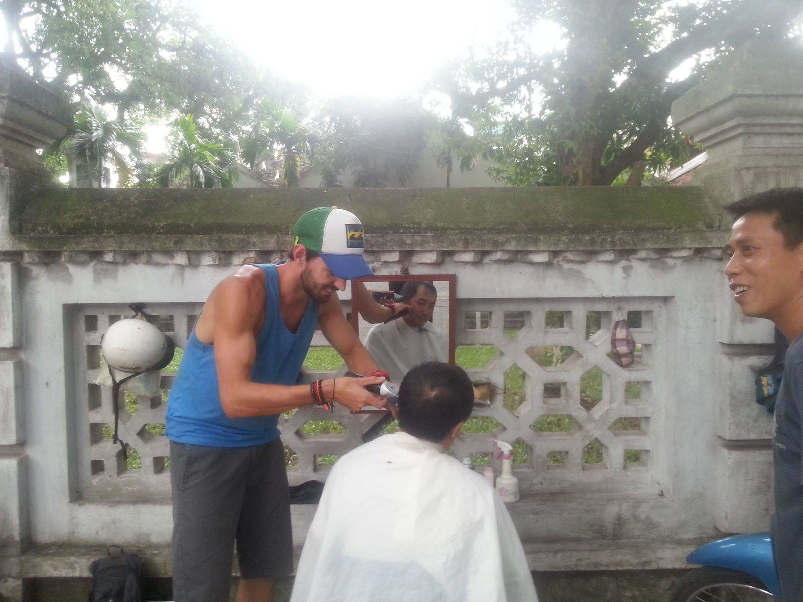 Brent Nile (owner) on the streets of Vietnam.