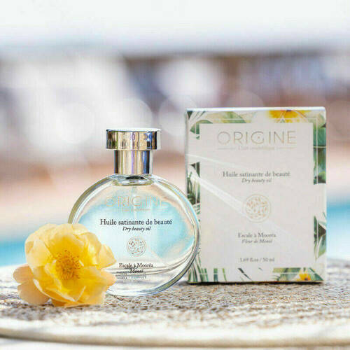 Huile sèche satinante de beauté au Monoï 50 ml- Escale à Mooréa