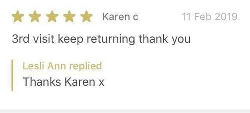 Thank you for your reviews 15% off when you leave a review