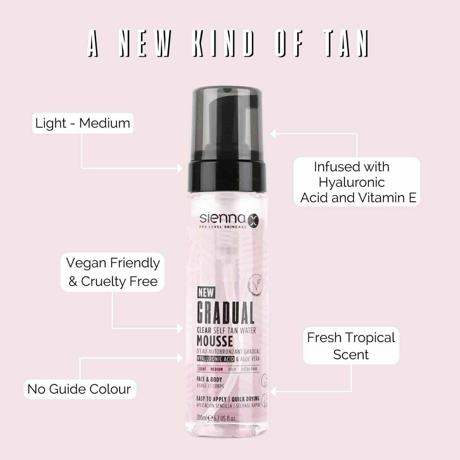 SIENNA X Gradual Clear Water Mousse