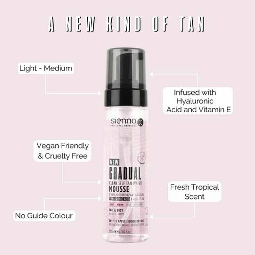SIENNA X Gradual Clear Water Mousse