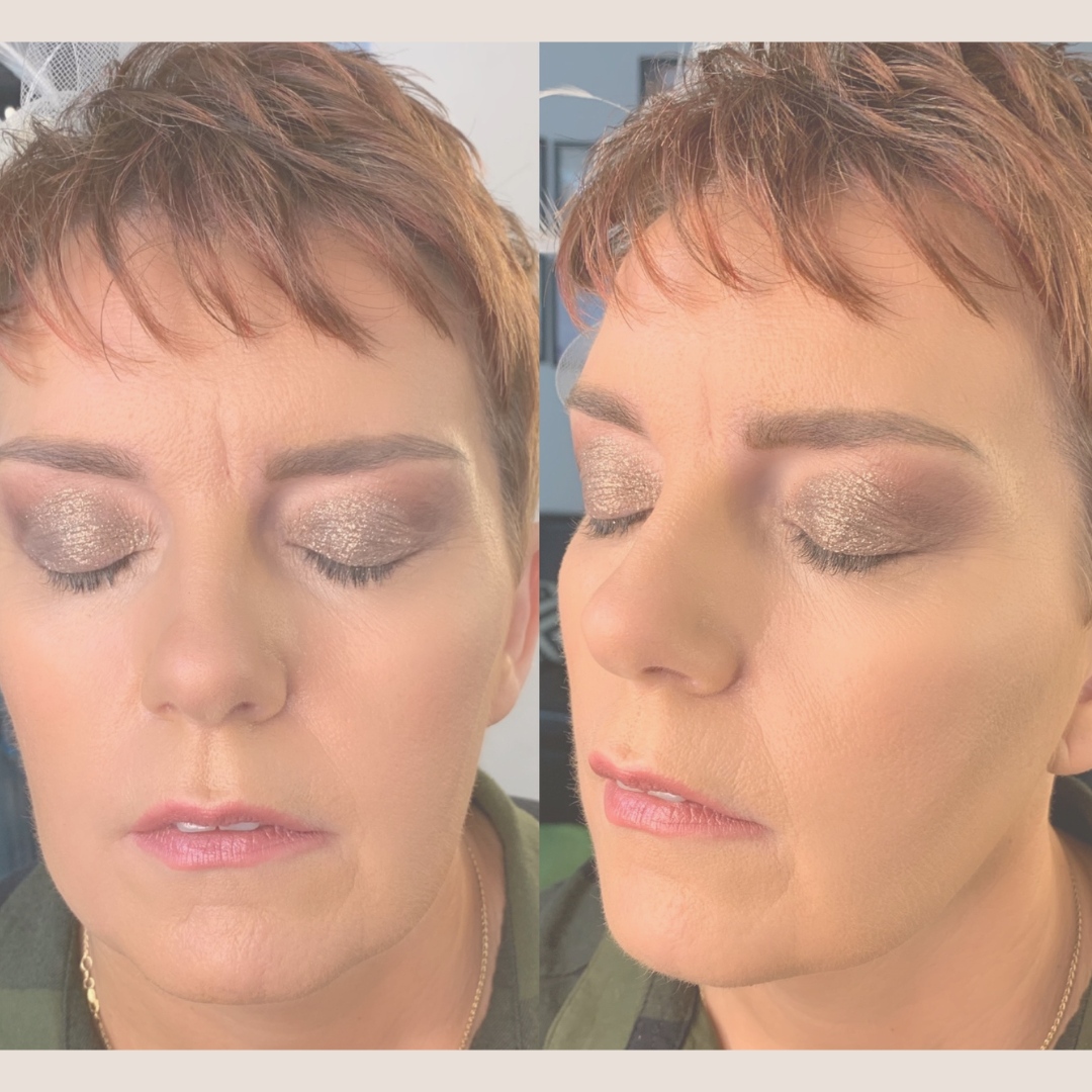 Full face of makeup (Glam)
