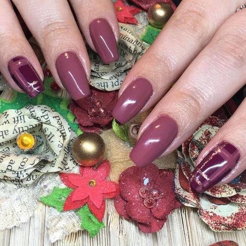 Oooh @SemilacUK burgundy wine, berry nude and pink gold go in to create these beauties.