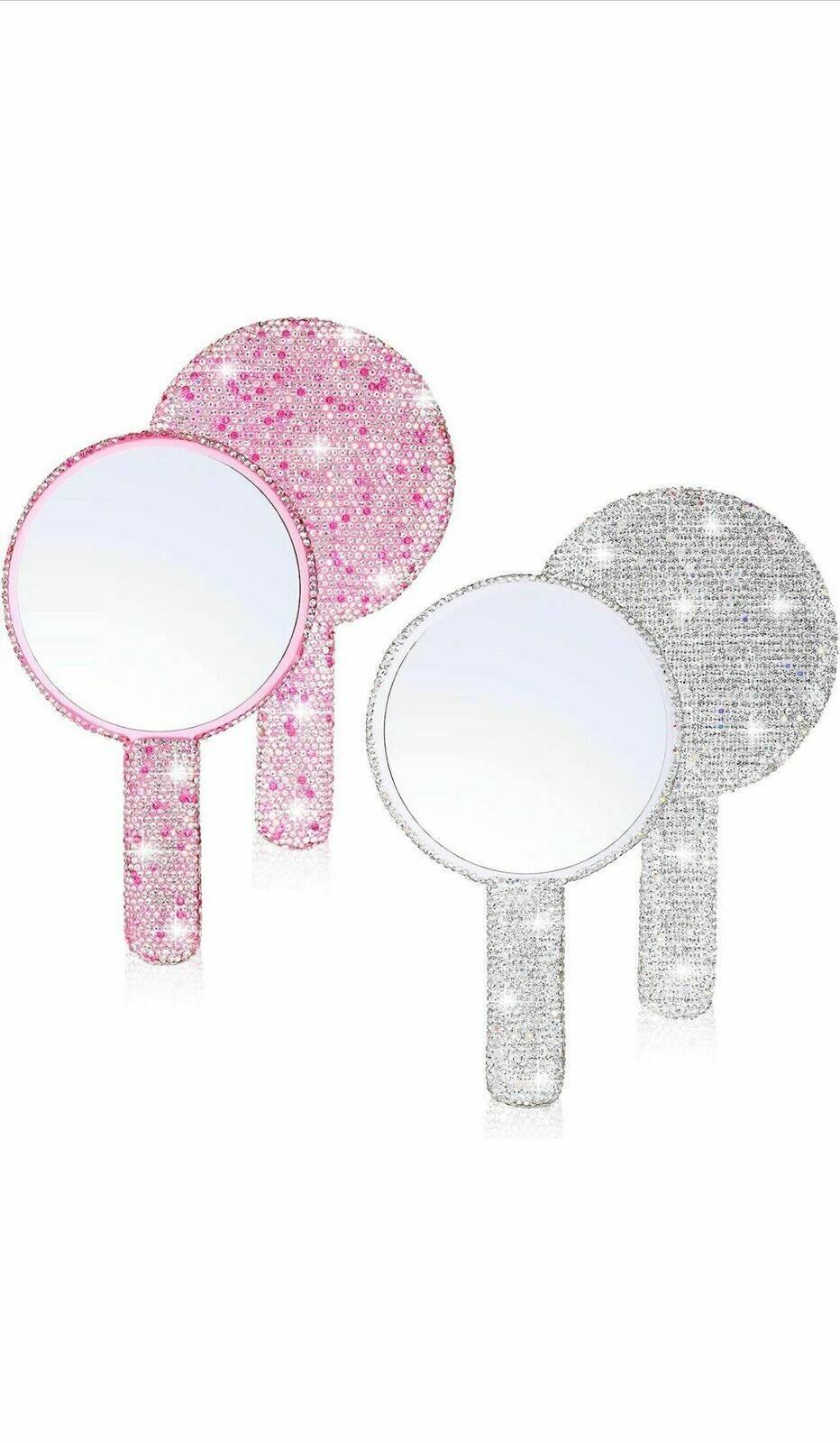 Fairy Diamond Mirror Pink Glitter RUPTURE DE STOCK