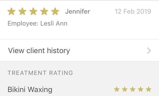 Thanks for the review 15% off your next treatment 