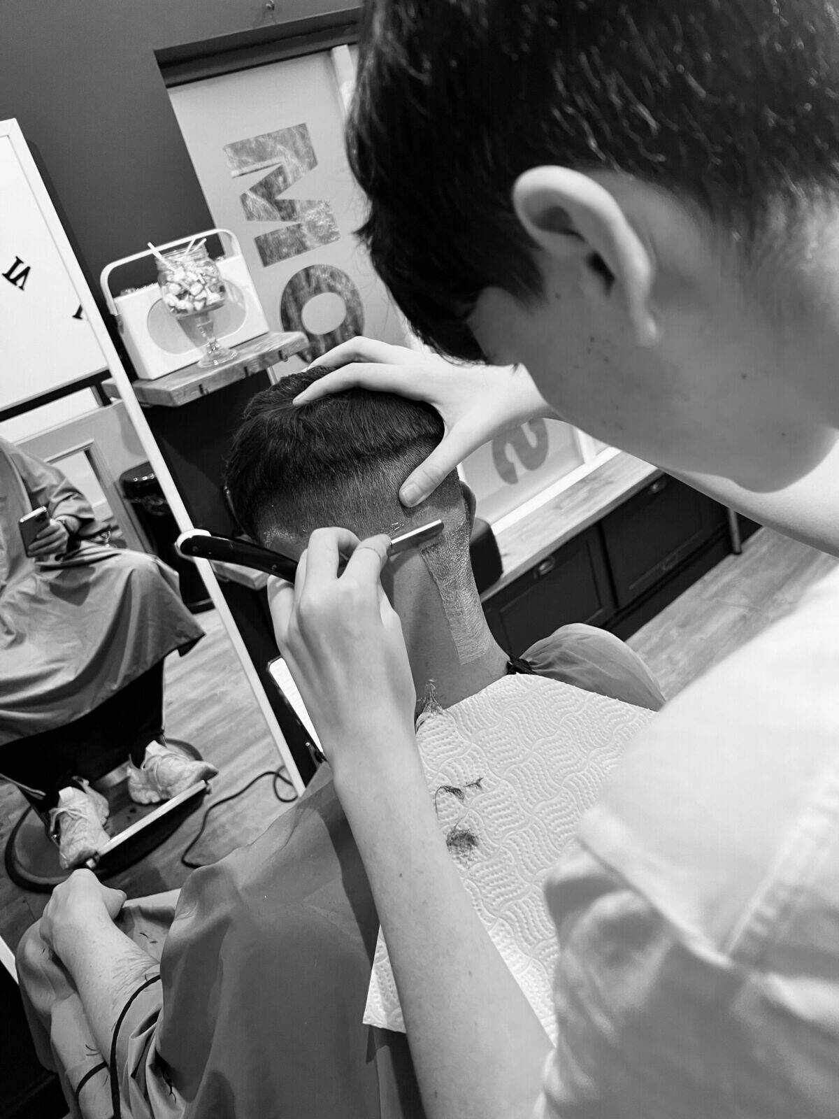 Matt Cut Throat Skin Fade 