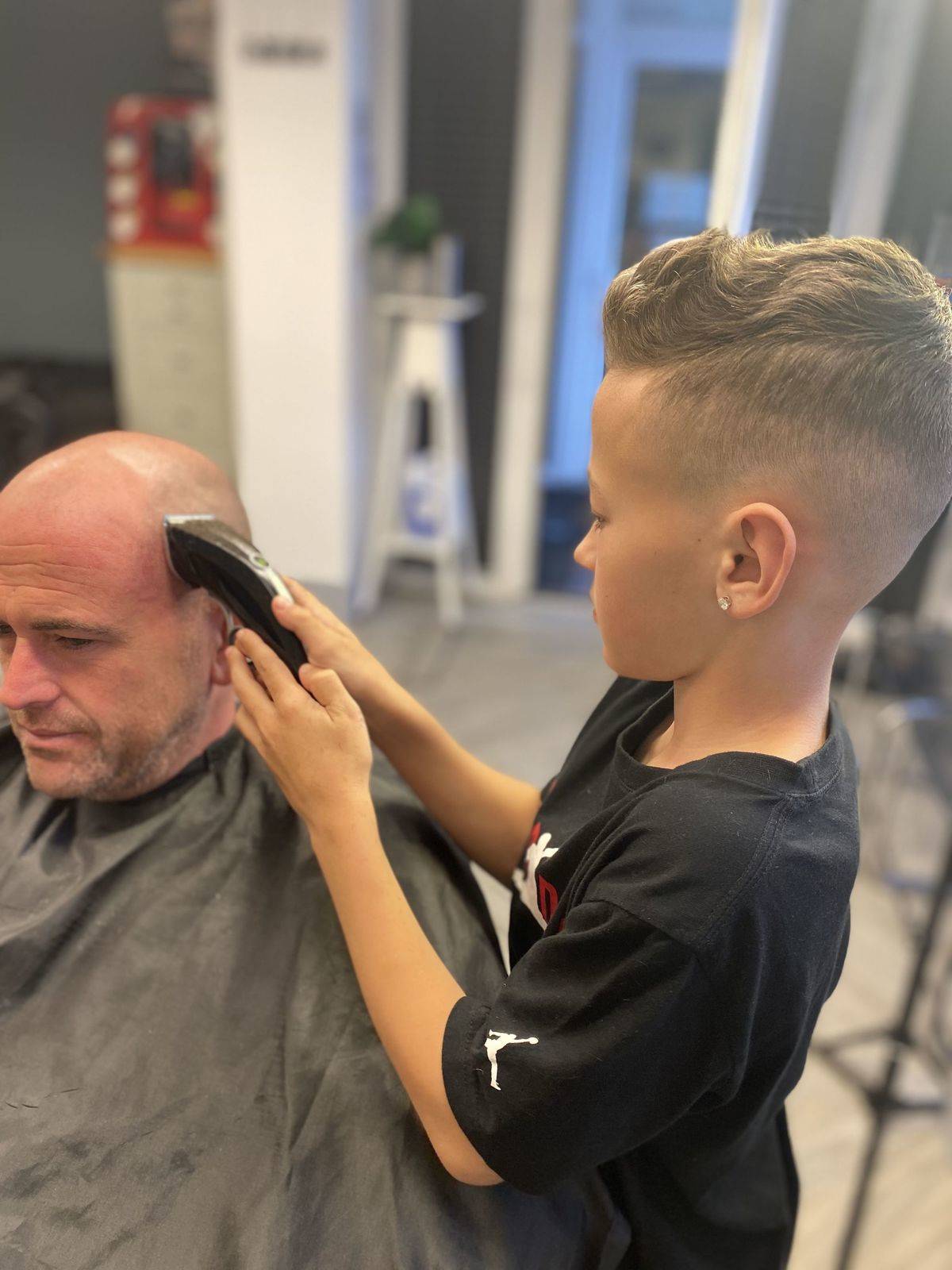 The future Casey Junior apprentice (my son)