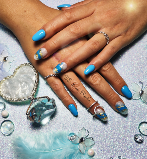 Pose Complète Polygel + Effet marbré