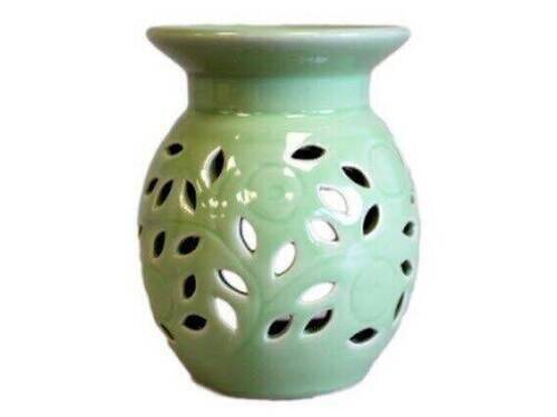 Brûle-parfum pour fondants- Vert Fleuri