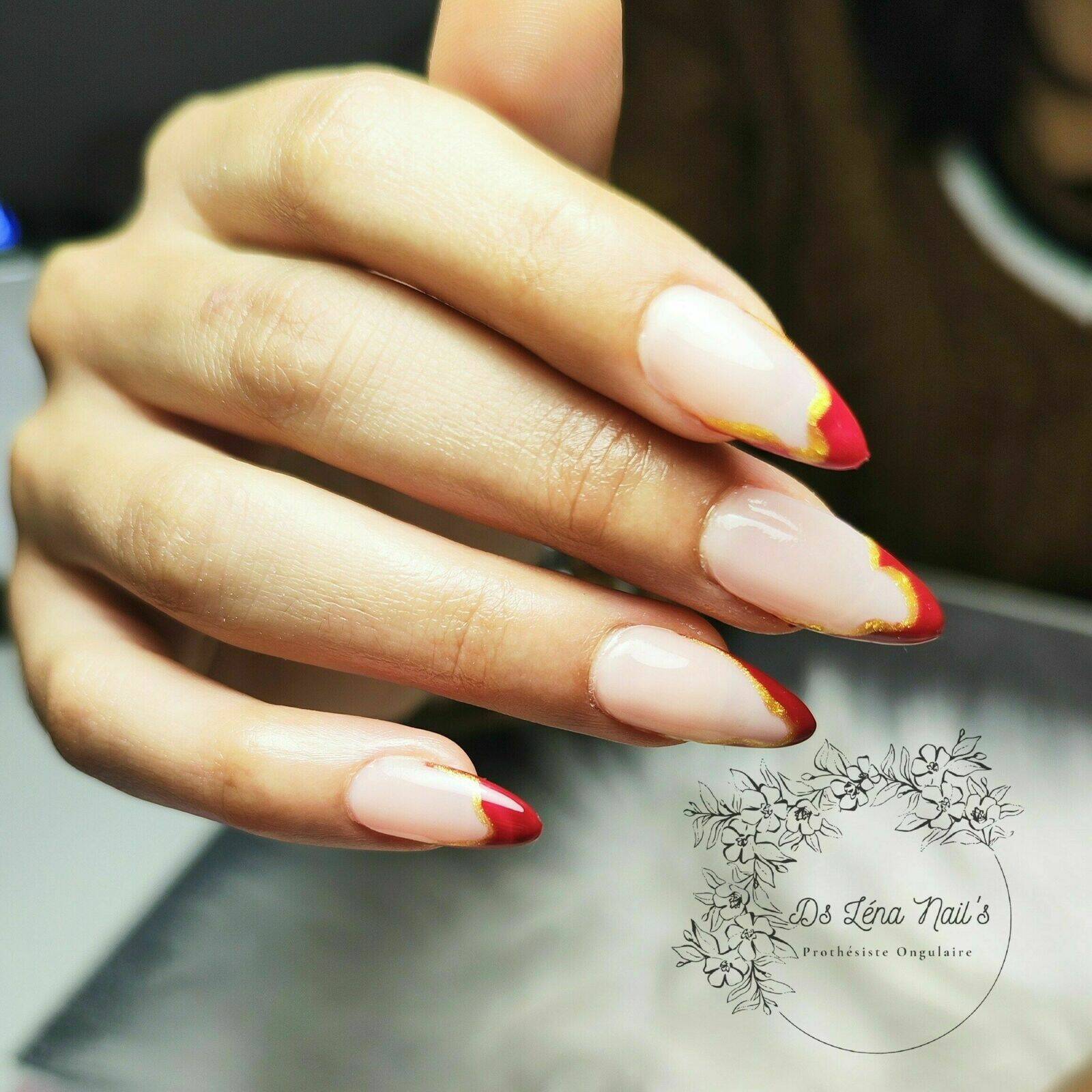 Nail Art French Vague bi-color