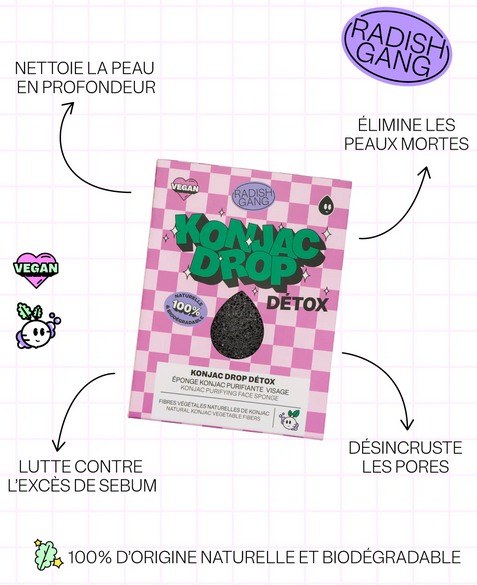 RADISH GANG - Eponge KONJAC DETOX