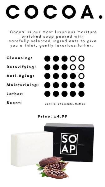 SOAP uk - COCOA 100g soap bar