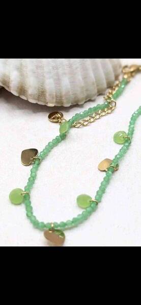 Chaîne de cheville verte Pixy