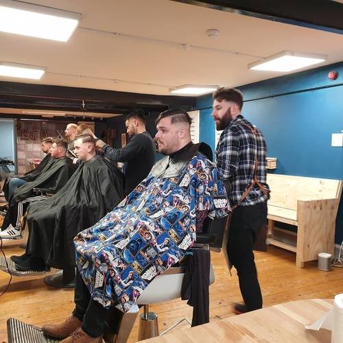 Busy day at Ego X barbers