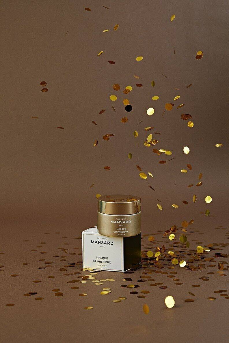 Masque 0r précieux - édition limitée - gorgé d'acide hyaluronique, collagéne et élastine, miel, allantoine et prébiotiques