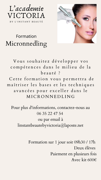 Formation micronnedling