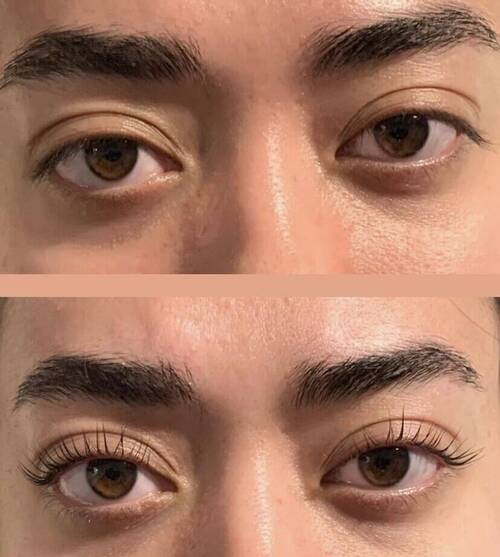 Réhaussement de cils 