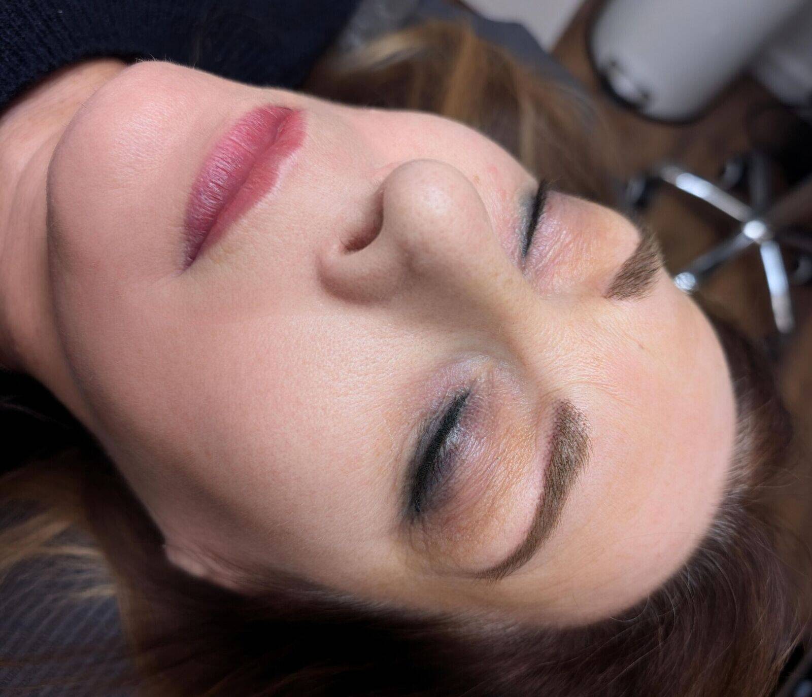 Full Permanent Makeup Package - Powder Brows, Eyeliner, Lip Blush