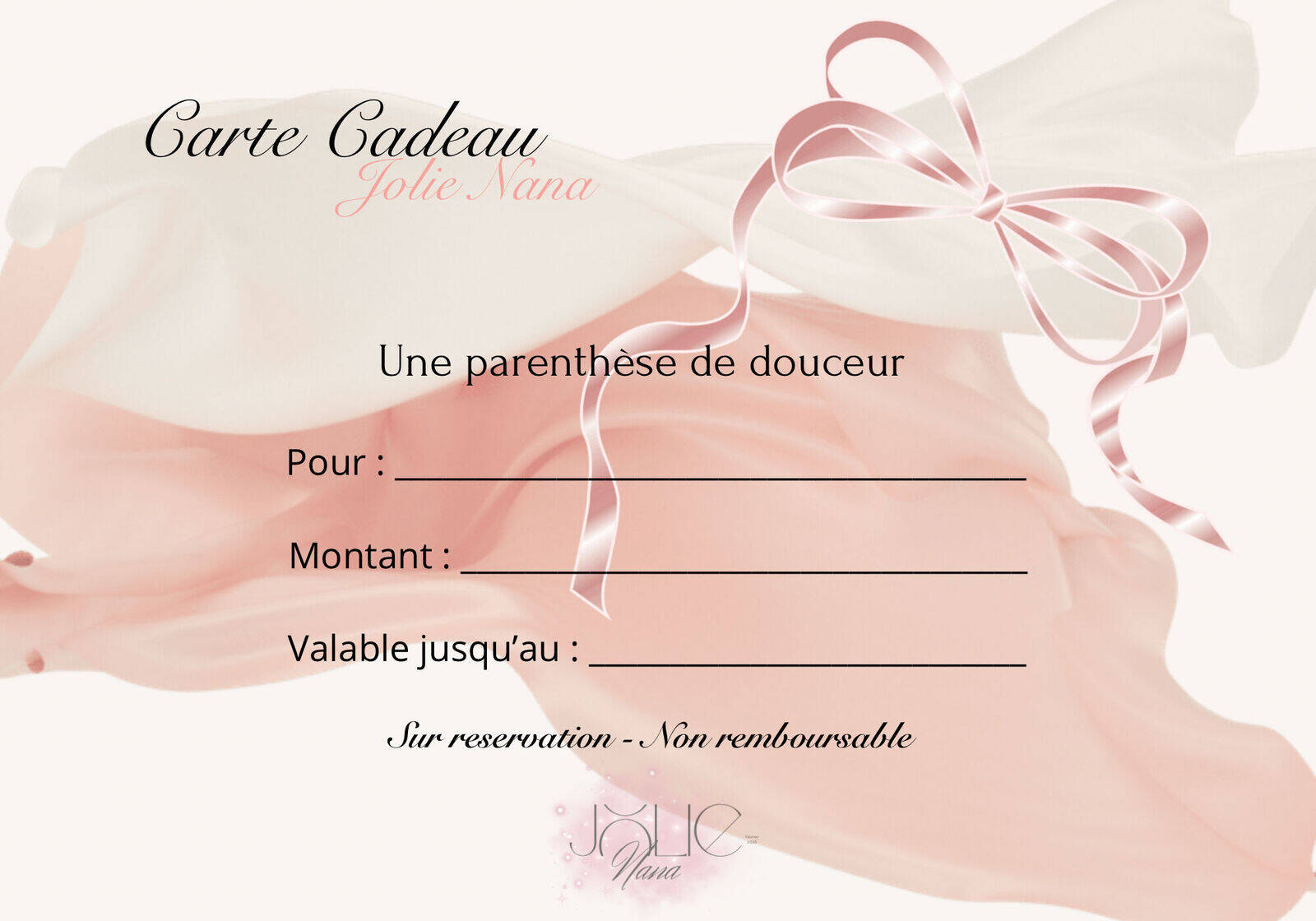 🎁 Carte Cadeau Jolie Nana