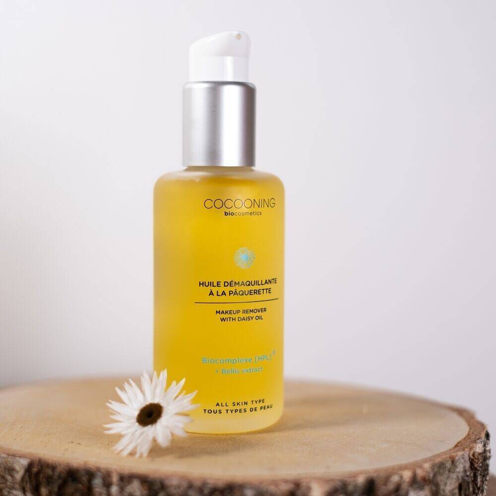 Huile démaquillante à la pâquerette, tout type de peau, délicate