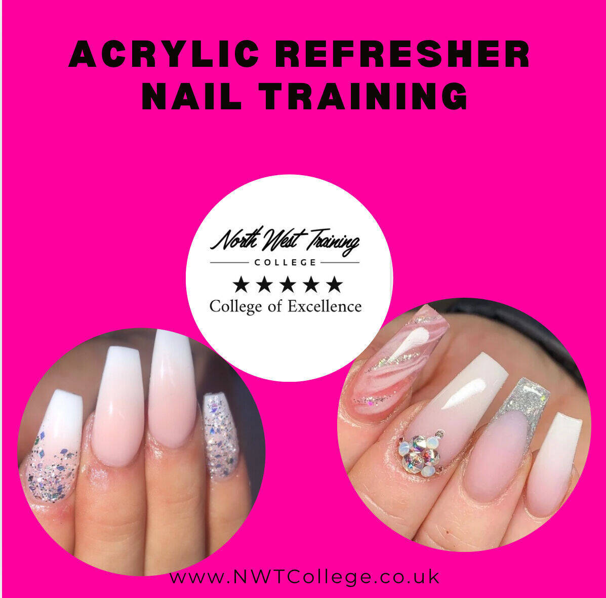ACRYLIC REFRESHER COURSE THURS 26th FEB @10am-3pm price £100 Deposit