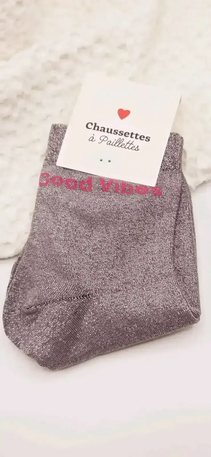 Chaussettes à Paillettes Good Vibes