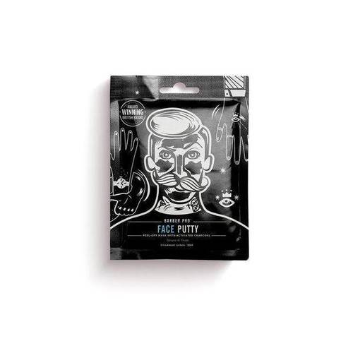 Barber Pro Face Putty - Black Peel-Off Mask (3 x Sachets - 7g)