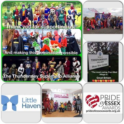 The Thundersley Superhero Alliance , part of Simon Foxen Barber Shop, has been shortlisted for a Pride of Essex Award 2020. We are honoured to help Havens Hospices and represent Thundersley