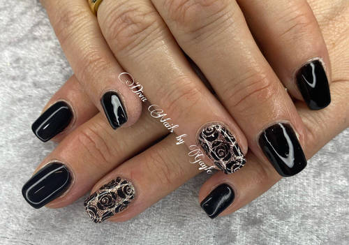Black Betty, Rose Gold and stamping