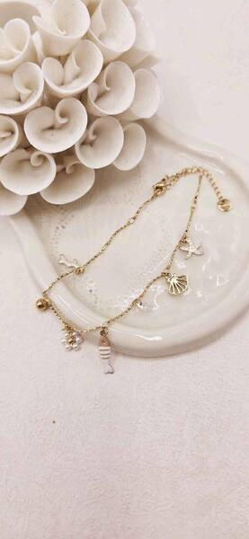 Chaine de Cheville Fish Blanc