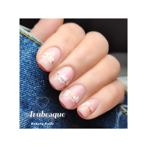 Gainage et nail art à main levée 