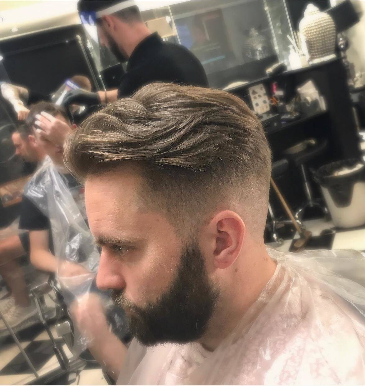 Disconnected Zero Fade by Jay - textured length on the top to create a stylish slicked back finish
