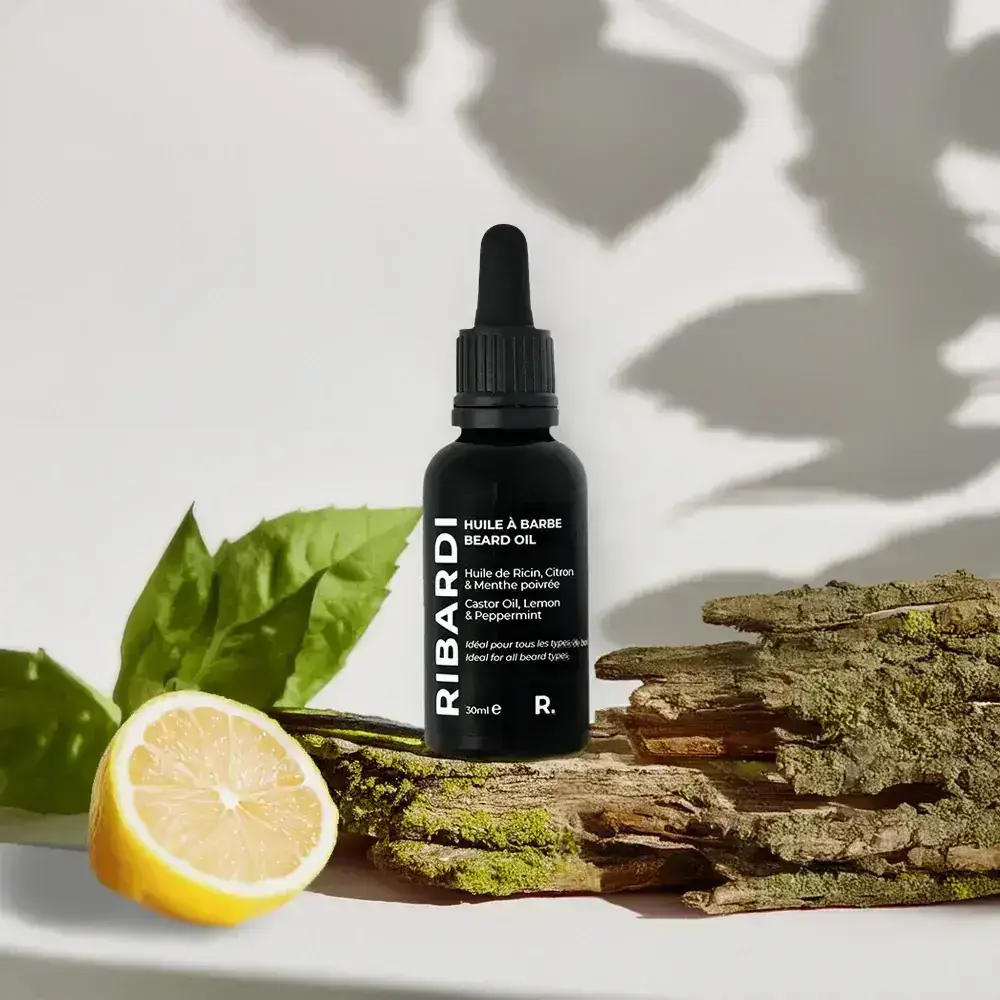 Huile de Ricin Barbe Citron et Menthe Poivrée