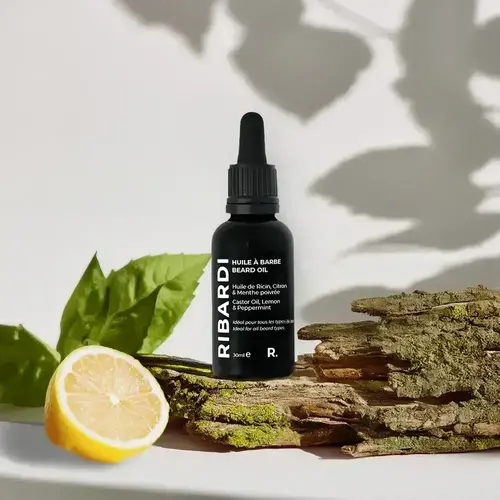 Huile de Ricin Barbe Citron et Menthe Poivrée