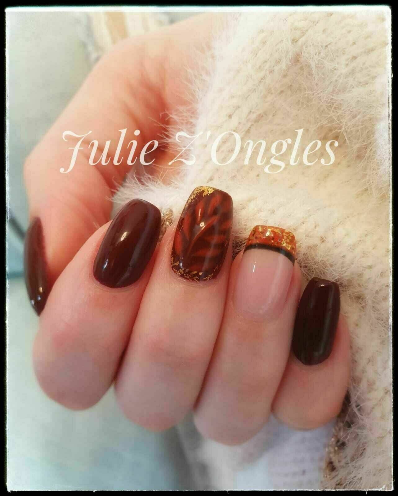 Gainage Gel french Reverse et Nail art