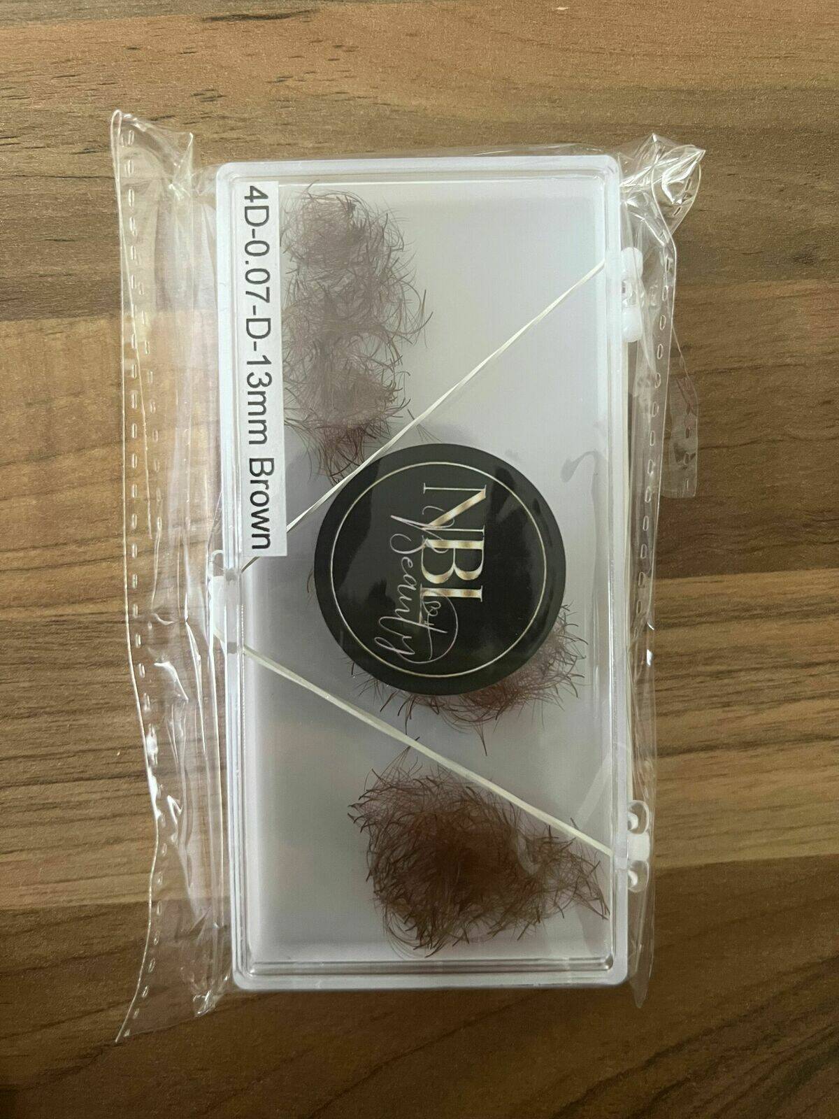 4D pro-made lash fans (brown) 