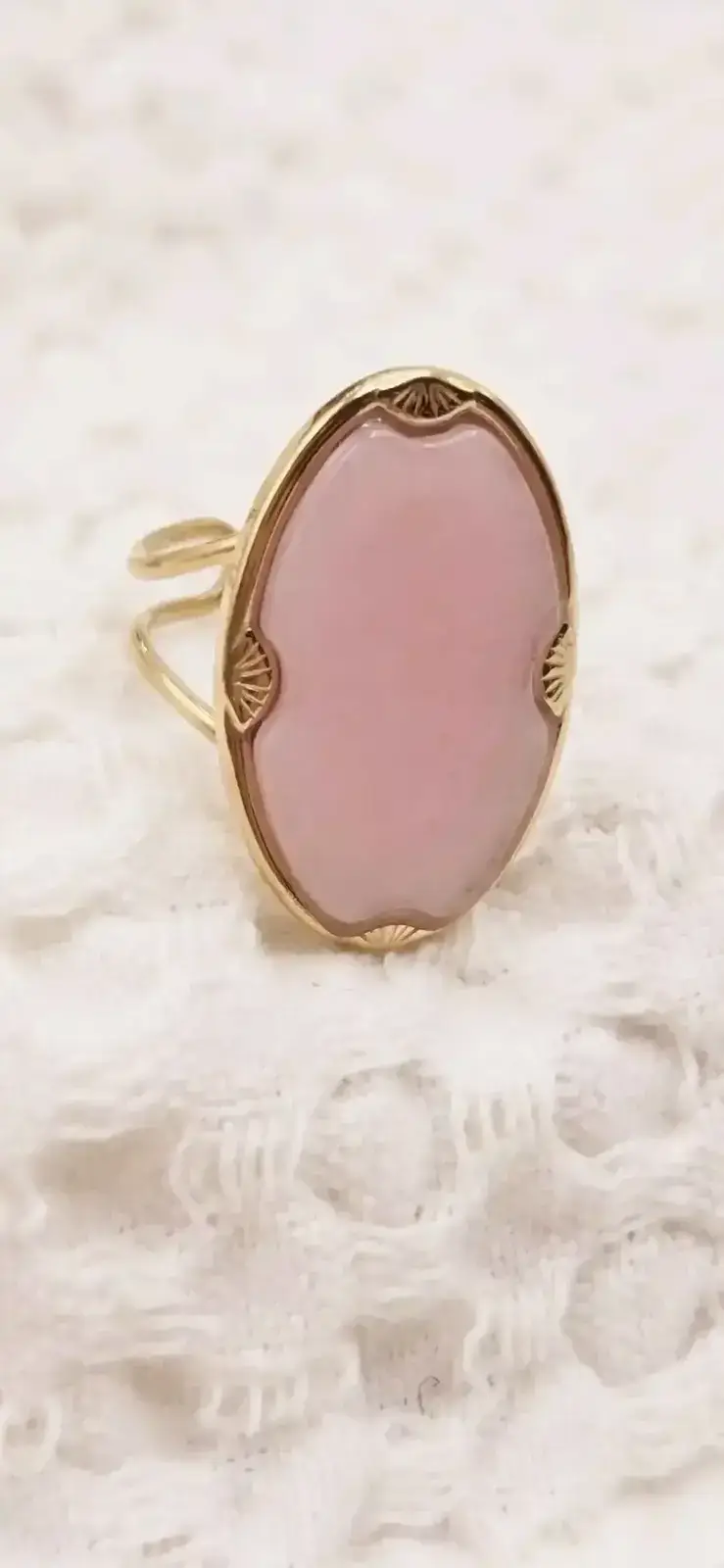 Bague Nicole Quartz Rose