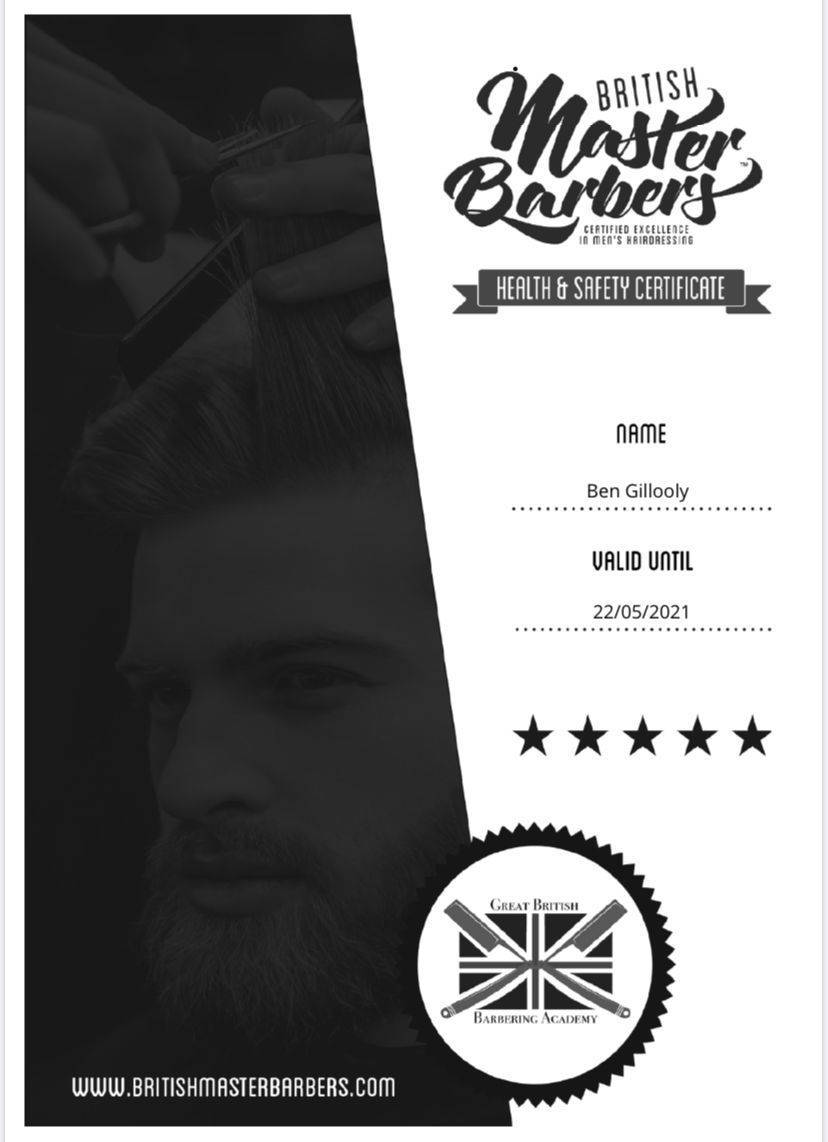 Master barbers health and saftey (Buxton) 
