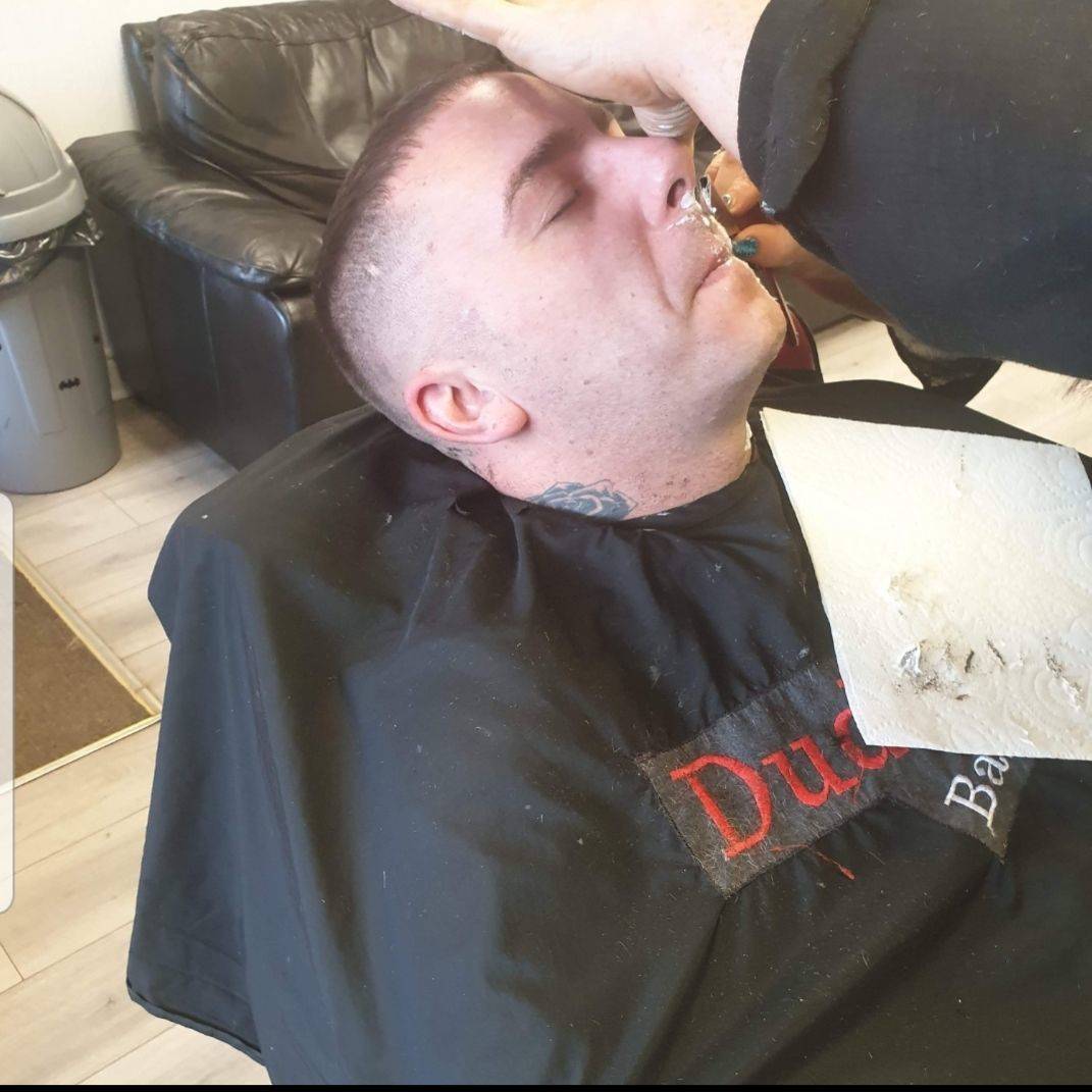 Cut throat shave 