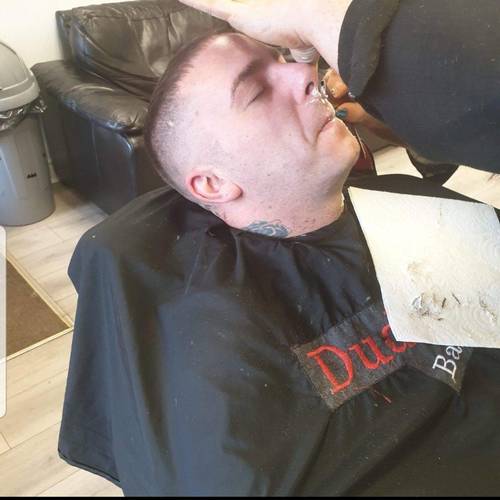 Cut throat shave 