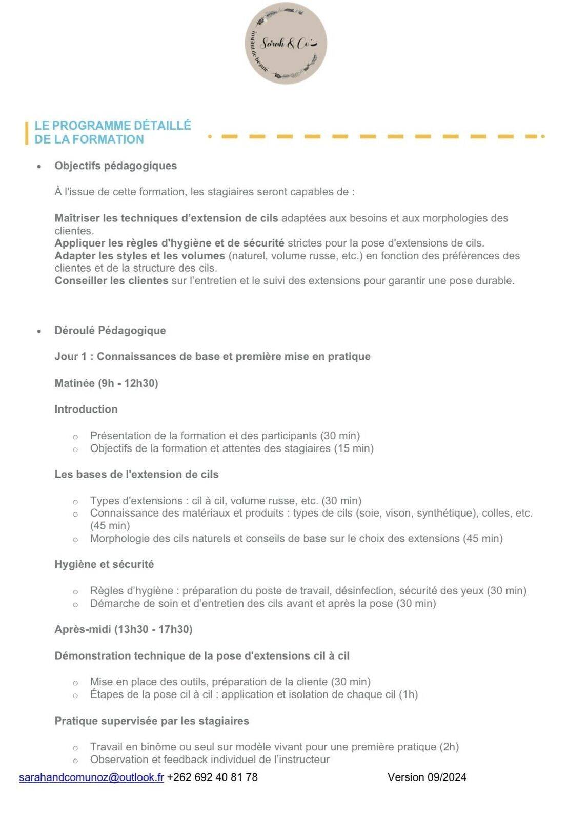 Formation Extension de cils 