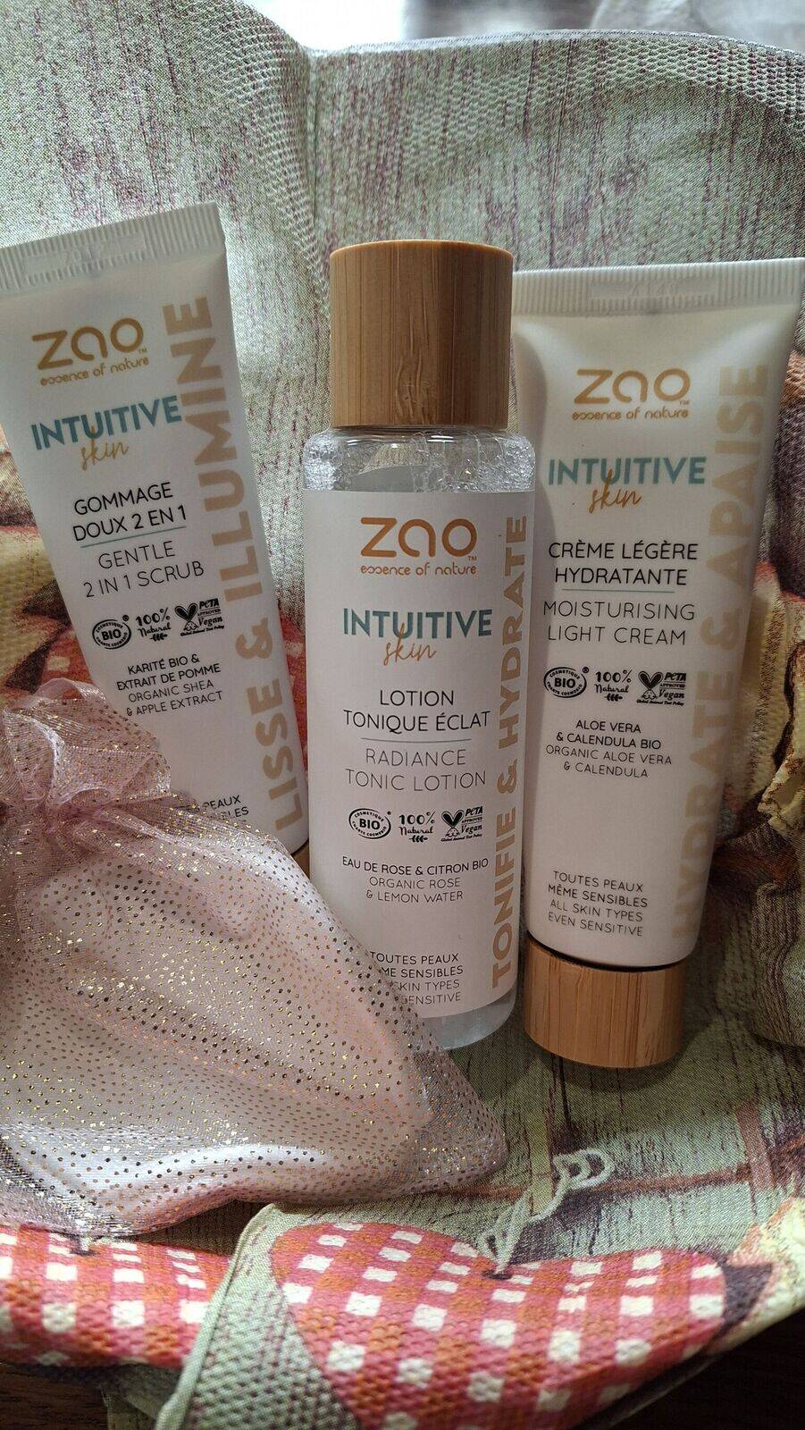 Coffret hydratation douceur zao