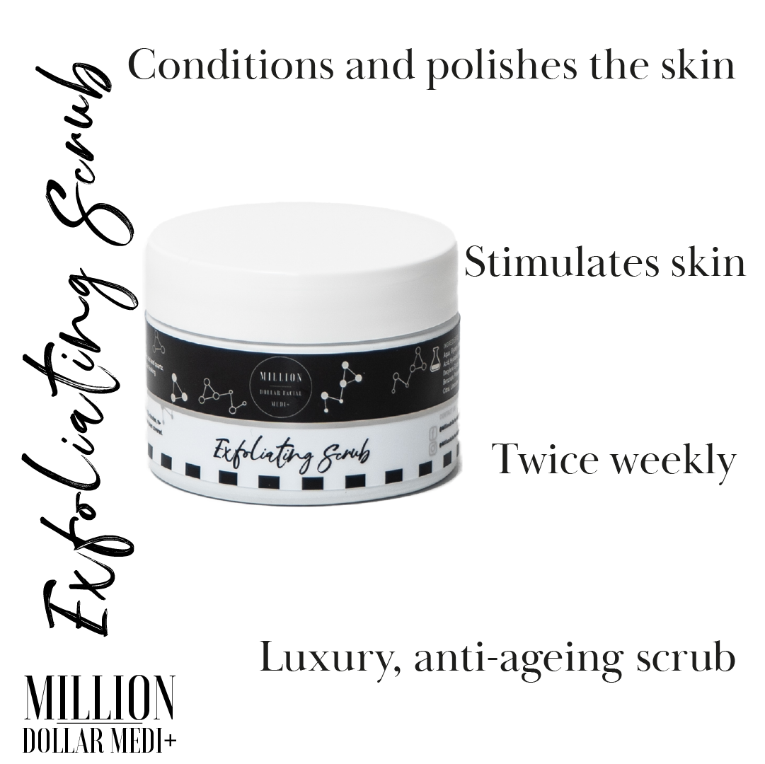 Million dollar exfoliating scrub