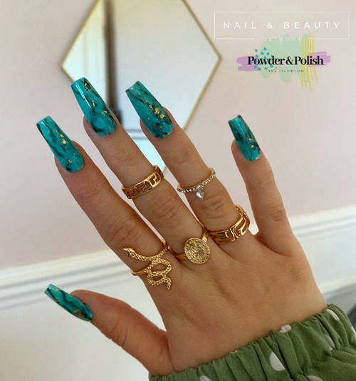 Gem stone nail art 
