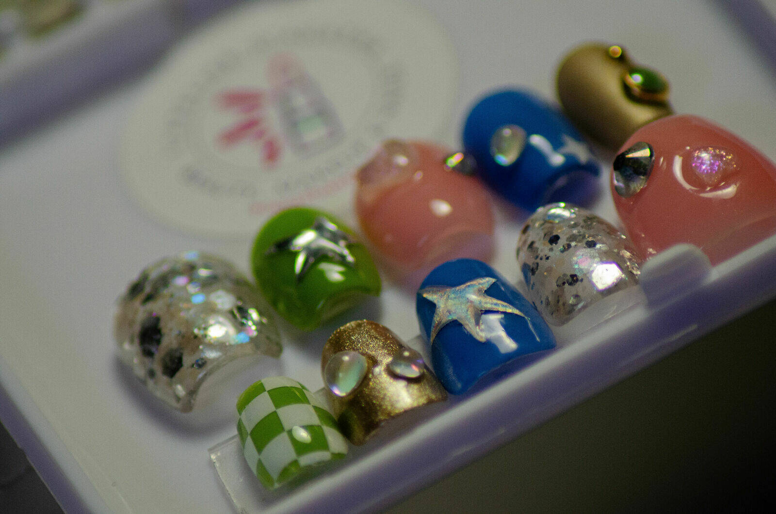 Press on nail art complexe