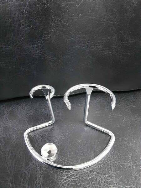 The Bluebeards Revenge Chrome Razor and Brush Stand