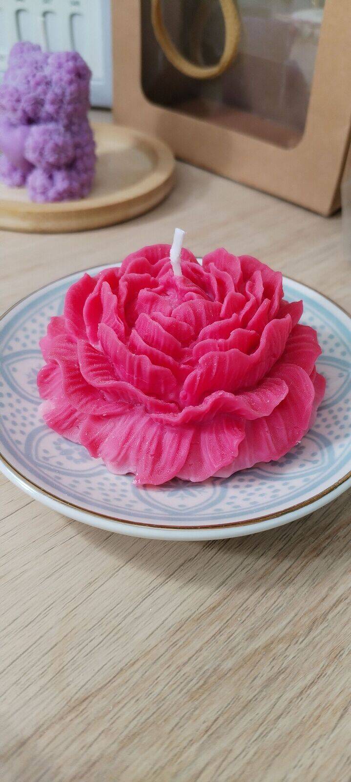 Bougie senteur rose