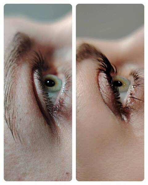 Rehaussement de cils + couleur