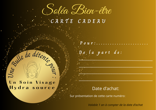 Carte cadeau Soin visage Hydra source